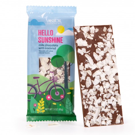 Spring Collection - Artisan Milk Chocolate Bark with Coconut Shavings (3oz)