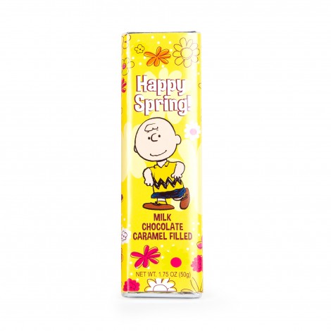 Peanuts Happy Spring Milk Caramel Chocolate Bar with Charlie Brown