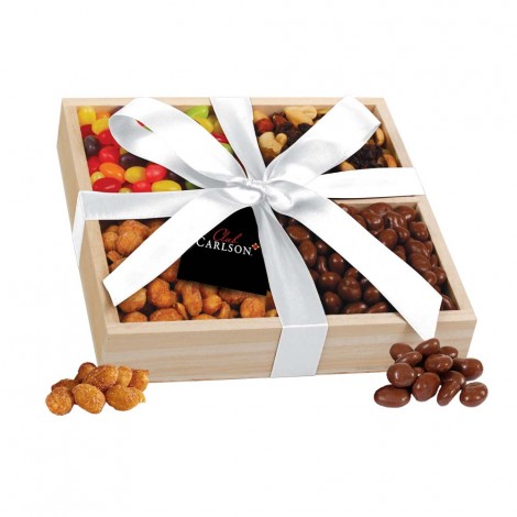 4pc Wooden Snack Crate