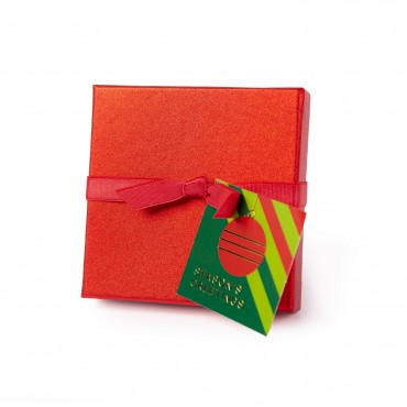 4pc Red Sparkle Truffle Gift Box