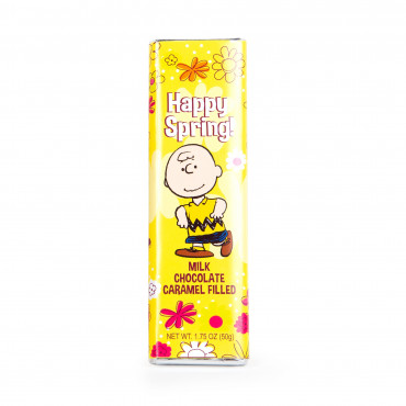 Peanuts Happy Spring Milk Caramel Chocolate Bar with Charlie Brown