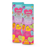 Valentine's Day Belgian Chocolate Bars Solid Dark Chocolate